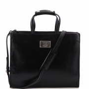 Кожаный портфель Tuscany Leather Palermo TL10060 black